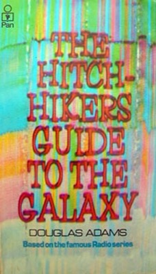 Douglas Adams Hitchhiker's Guide to the Galaxy original cover