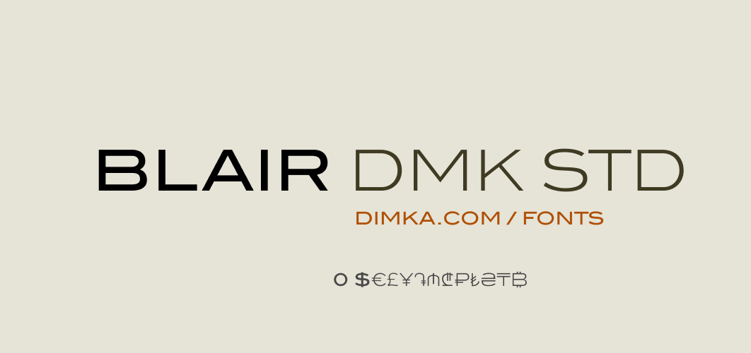 Blair DMK Std free font
