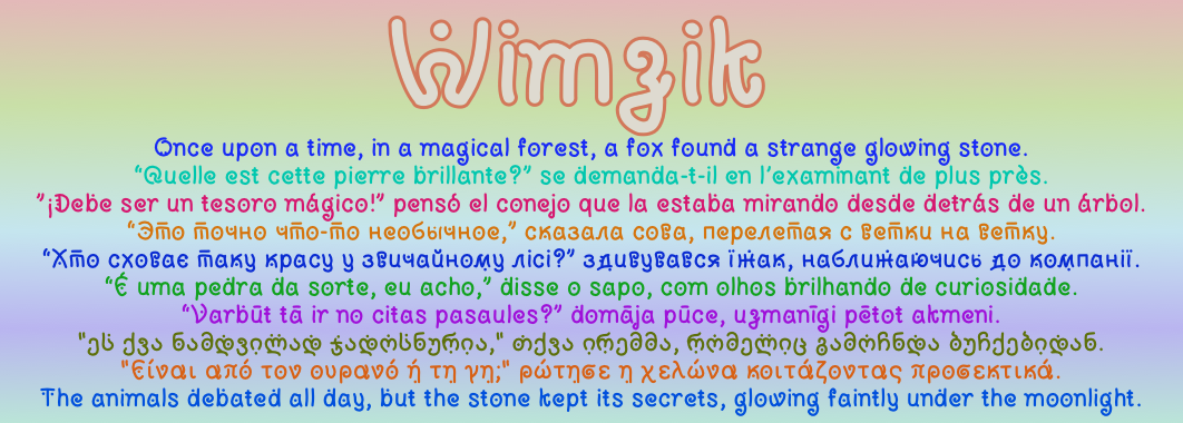 Wimzik Font by Dimka