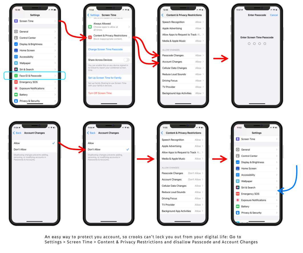 Protect your iPhone password